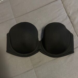 Wacoal Black Strapless Bra 34d.